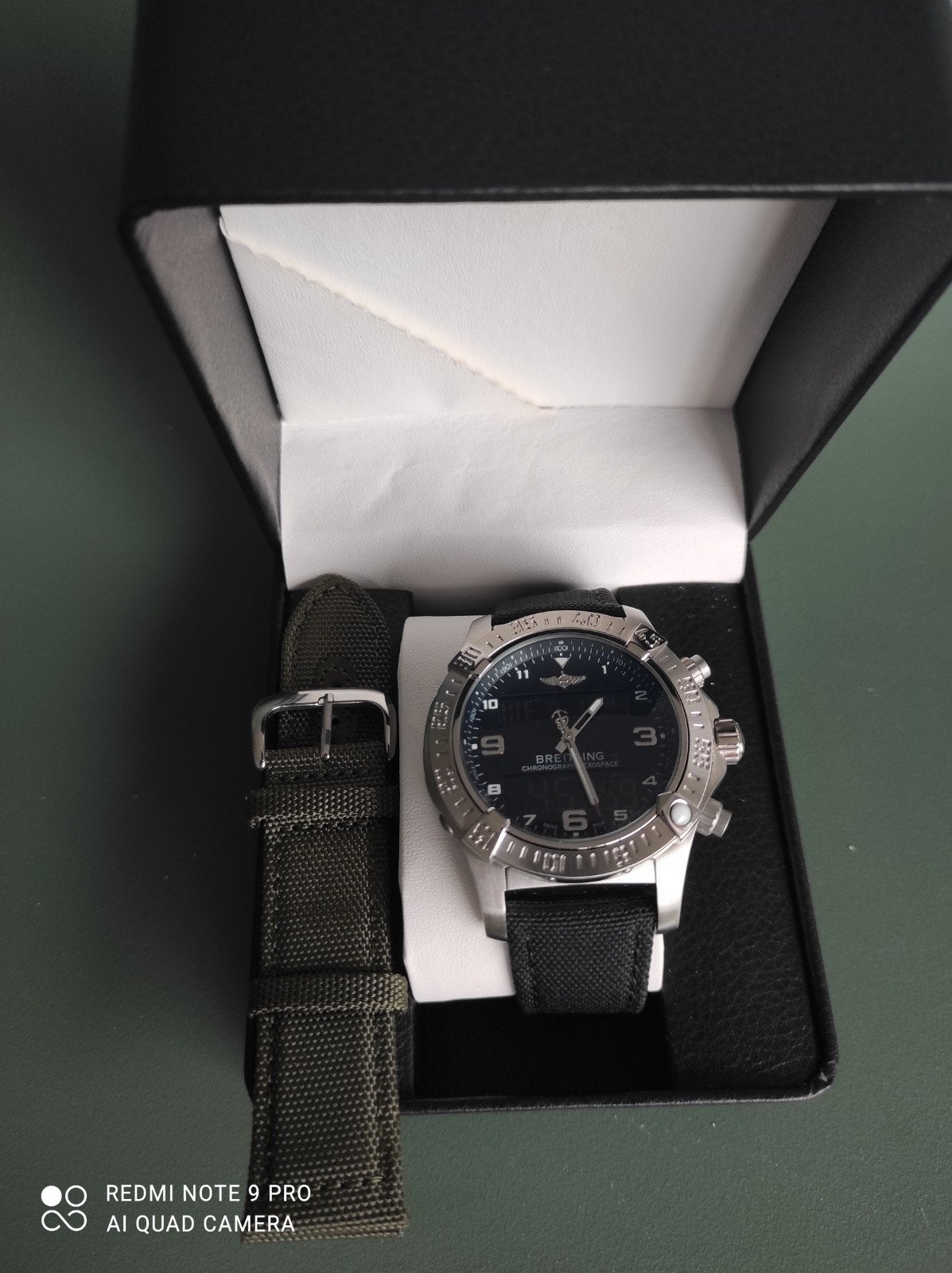Breitling Exospace B55 Connected Polshorloge, Leer, Staal, Breitling, Polshorloge