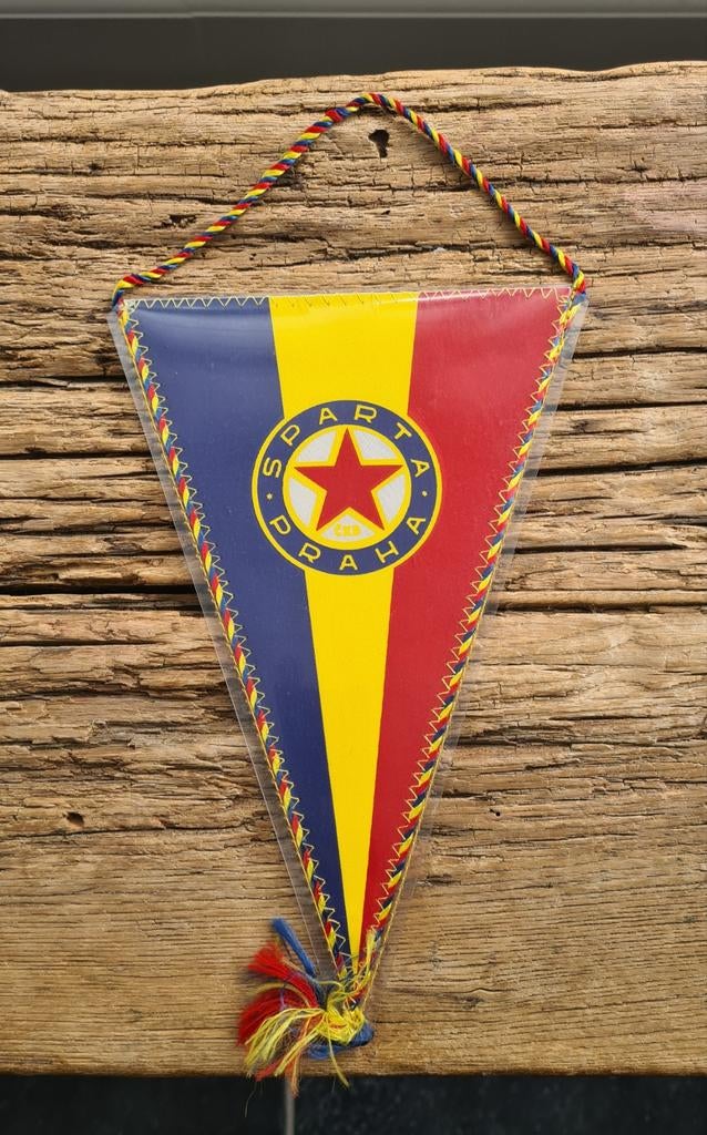 Vintage Voetbalvaantje Sparta Praag, Verzamelen, Ophalen of Verzenden, Zo goed als nieuw, Buitenlandse clubs, Vaantje of Sjaal