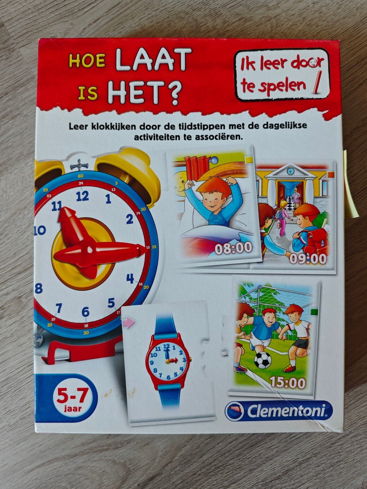 Clementoni Hoe Laat Is Het? Leerklok Spel, Ophalen of Verzenden, Overige typen