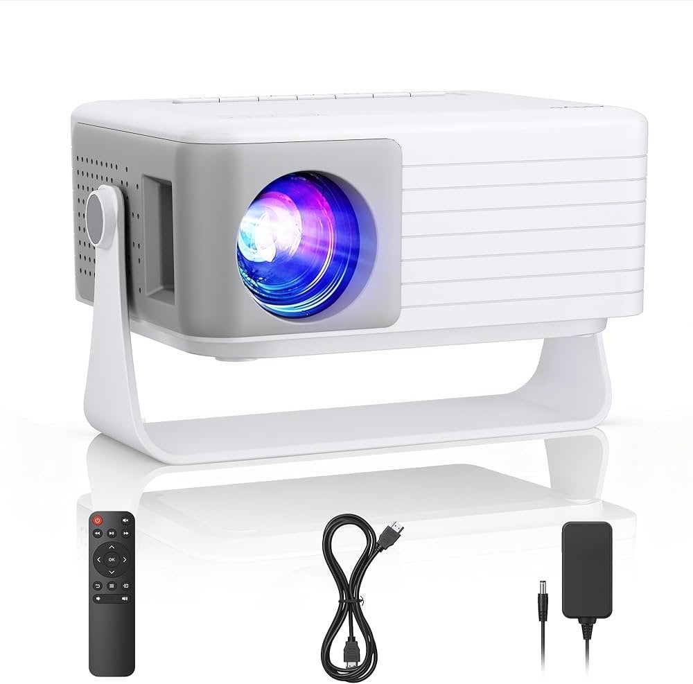 AKIYO O1 Mini Projector - 1080P ondersteuning, 15000 Lumen, Ophalen of Verzenden, Zo goed als nieuw, LED, Full HD (1080)