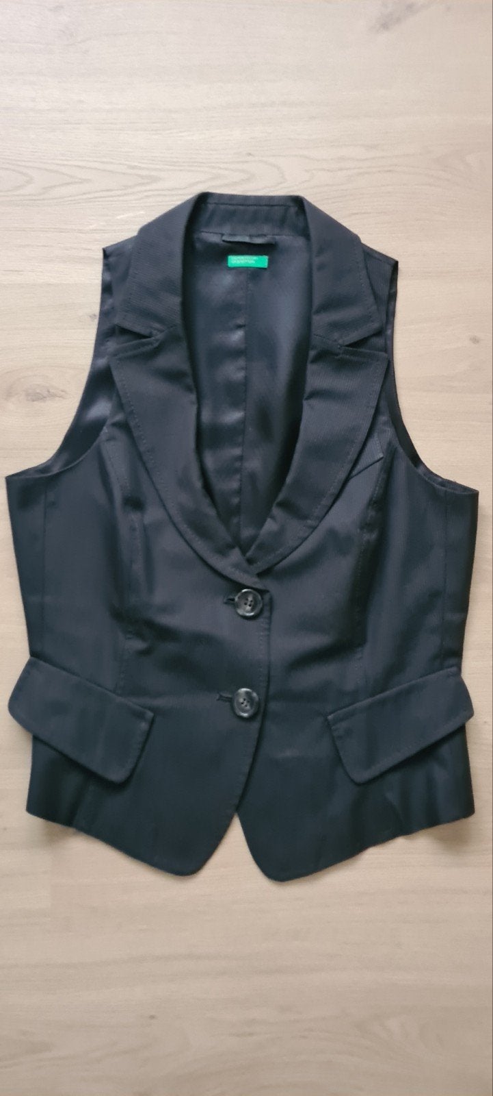 Stijlvol Zwart Gilet, maat 36, van United Colors of Benetton, Kleding | Dames, Zwart, Ophalen of Verzenden, Zo goed als nieuw