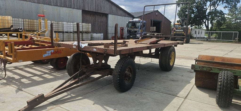 Strowagen met stalenbodem en kenteken, Ophalen, Glastuinbouw, Transport