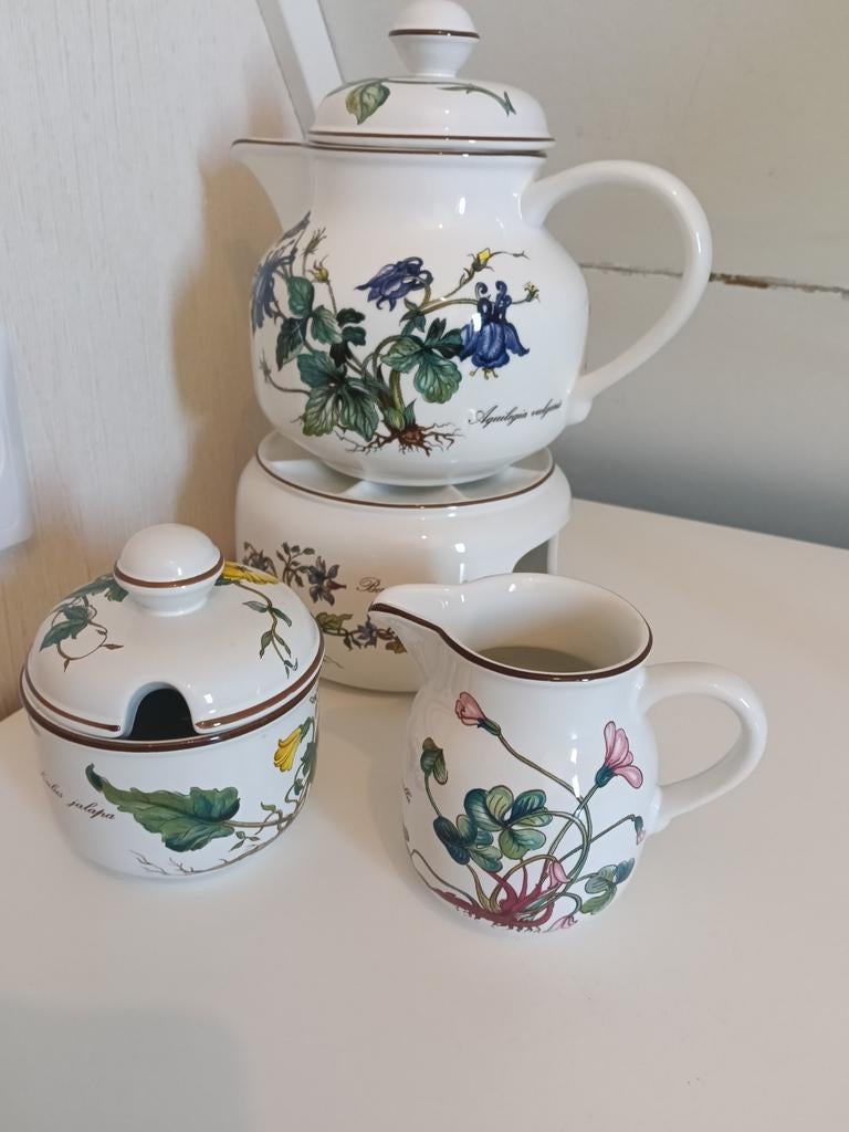 Suikerpot en melkkan Botanica, Ophalen of Verzenden