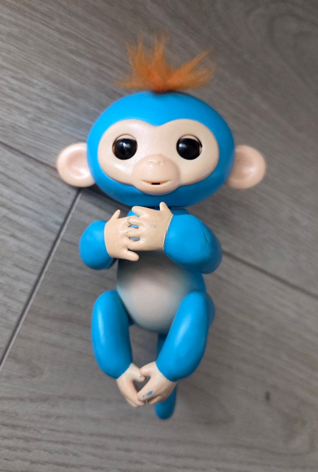 Fingerlings aapje blauw met oranje haar, Ophalen of Verzenden, Gebruikt, Jongen of Meisje