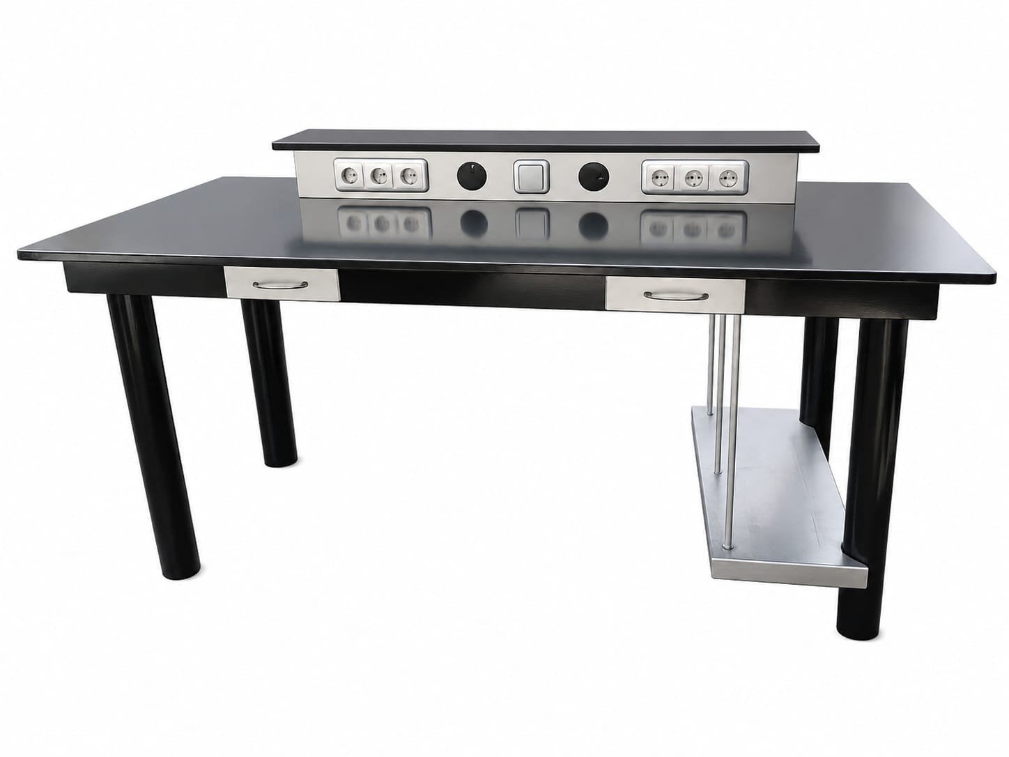Bureau met verhoging voor beeldschermen.GRATIS., Ophalen, Computerbureau, 75 cm, 170 cm