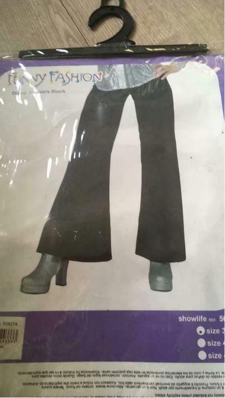 Disco glitter broek zwart 36-38 evt 2 stuks prijs per stu, Ophalen of Verzenden, Nieuw, Maat 36 (S), Carnaval