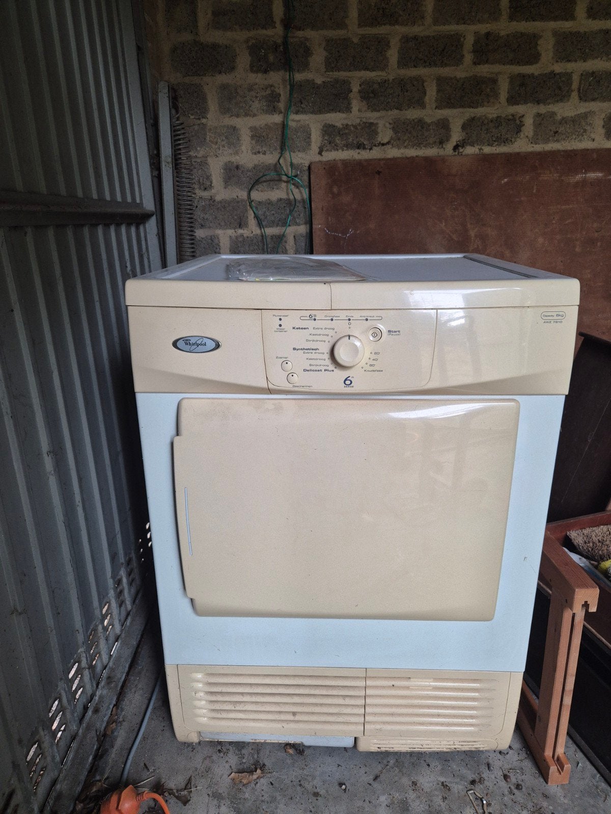 Whirlpool Condensdroger, teab, Ophalen, 6 tot 8 kg, Gebruikt, 85 tot 90 cm