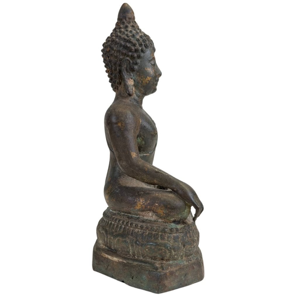 Boeddhabeeld – Ayutthaya brons – Bhumisparsha, Antiek en Kunst, Overige herkomsten, Ophalen of Verzenden, Beeld, Brons