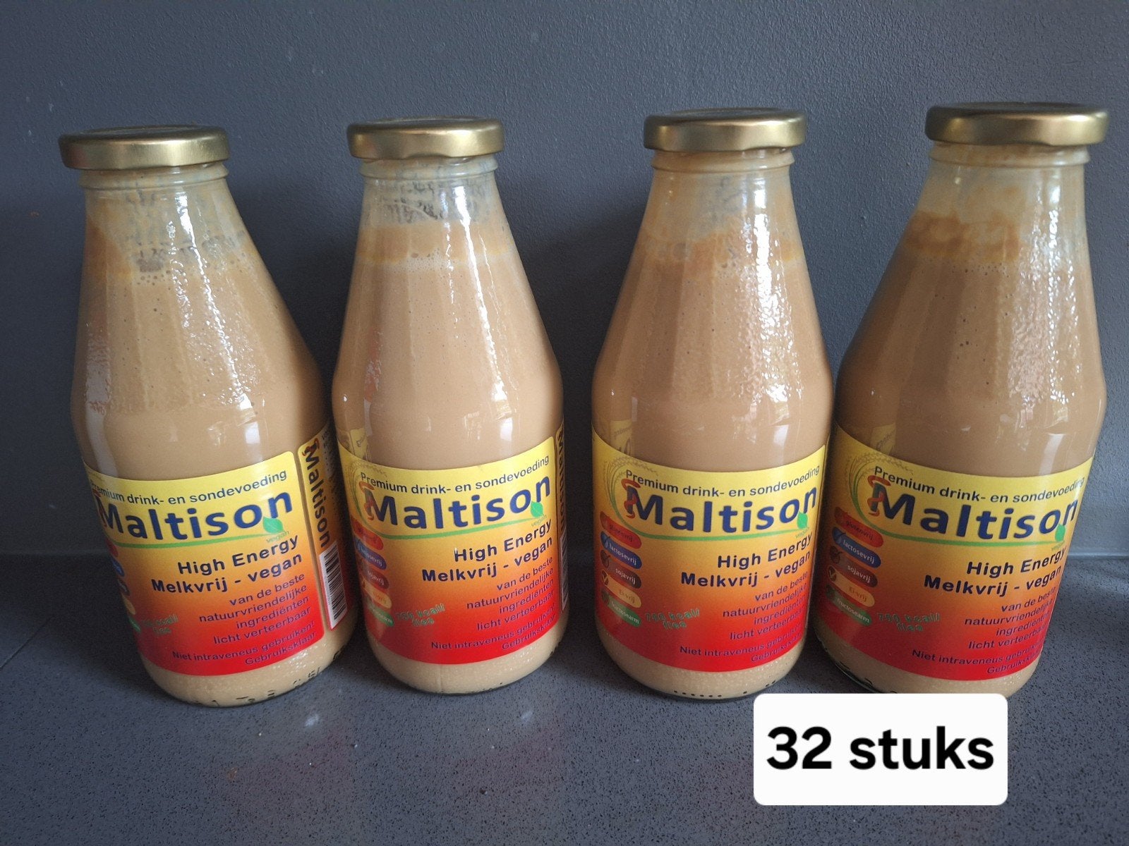 Maltison Drinkvoeding VEGAN Eiwit+Energierijk Suikervrij 32x, Diversen, Ophalen