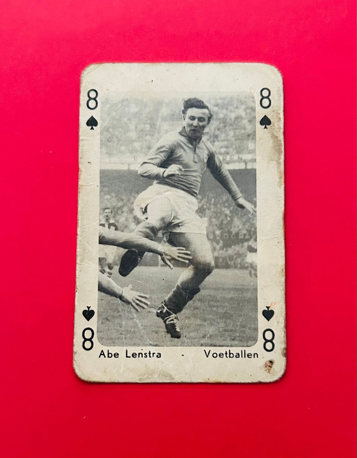 Abe Lenstra - Nederlands Elftal - Voetbalkaart, Verzamelen, Ophalen of Verzenden, Gebruikt, Overige binnenlandse clubs, Spelerskaart