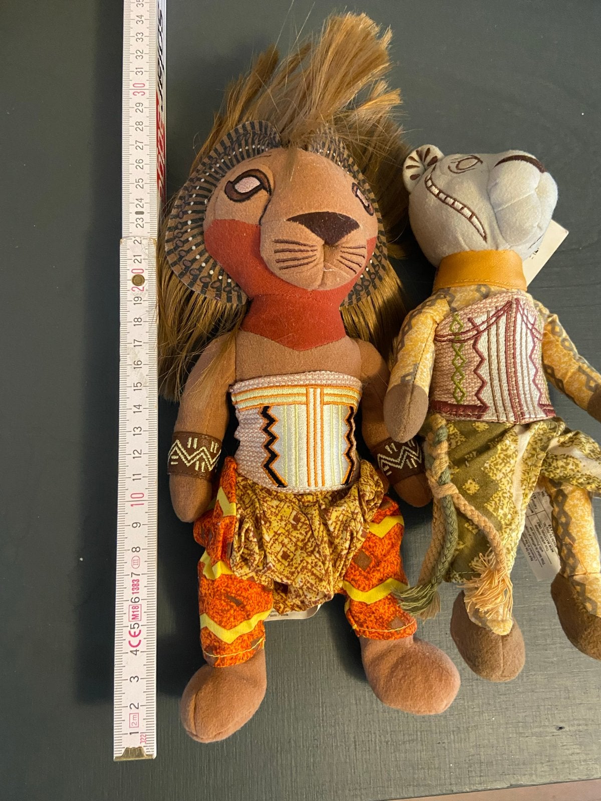 Disney Leeuwenkoning Simba en Nala knuffels, Disney, Ophalen of Verzenden, Middelgroot (20 tot 80 cm), Meerkleurig