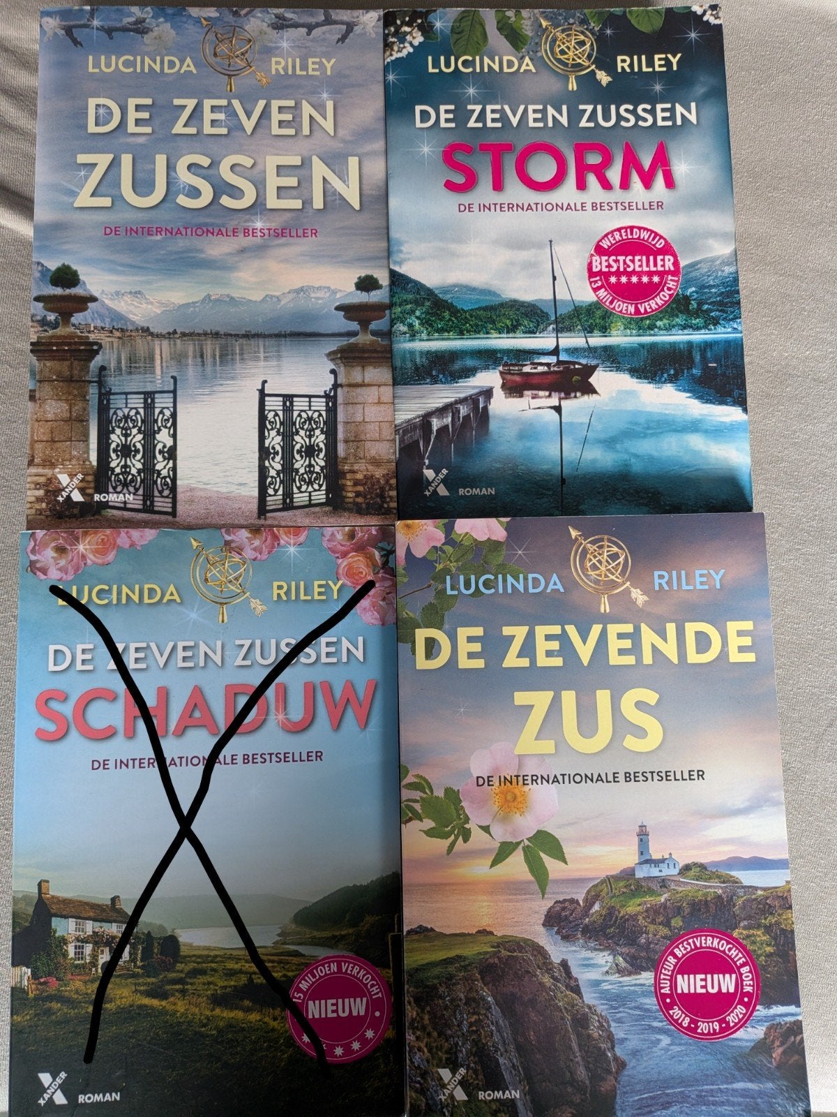 3 x Lucinda Riley Zeven zussen reeks, Ophalen of Verzenden, Zo goed als nieuw, Lucinda Riley