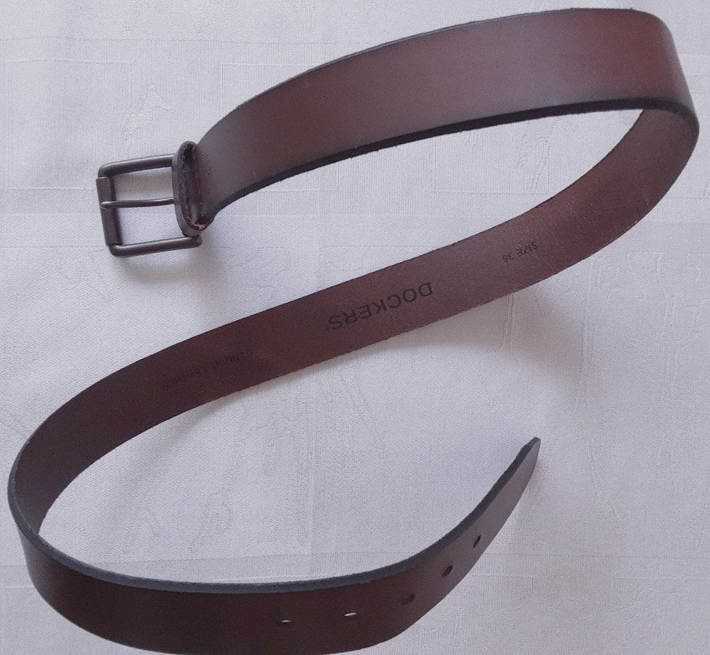 Leren riem nieuw!, Bruin, Verzenden, Echt leder, Nieuw