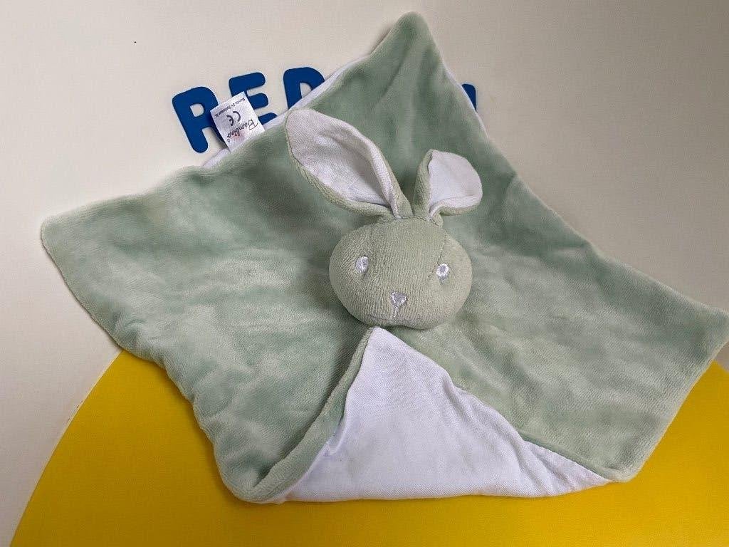 G057 bambino doekje licht groen konijn, Ophalen of Verzenden, Zo goed als nieuw, Konijn
