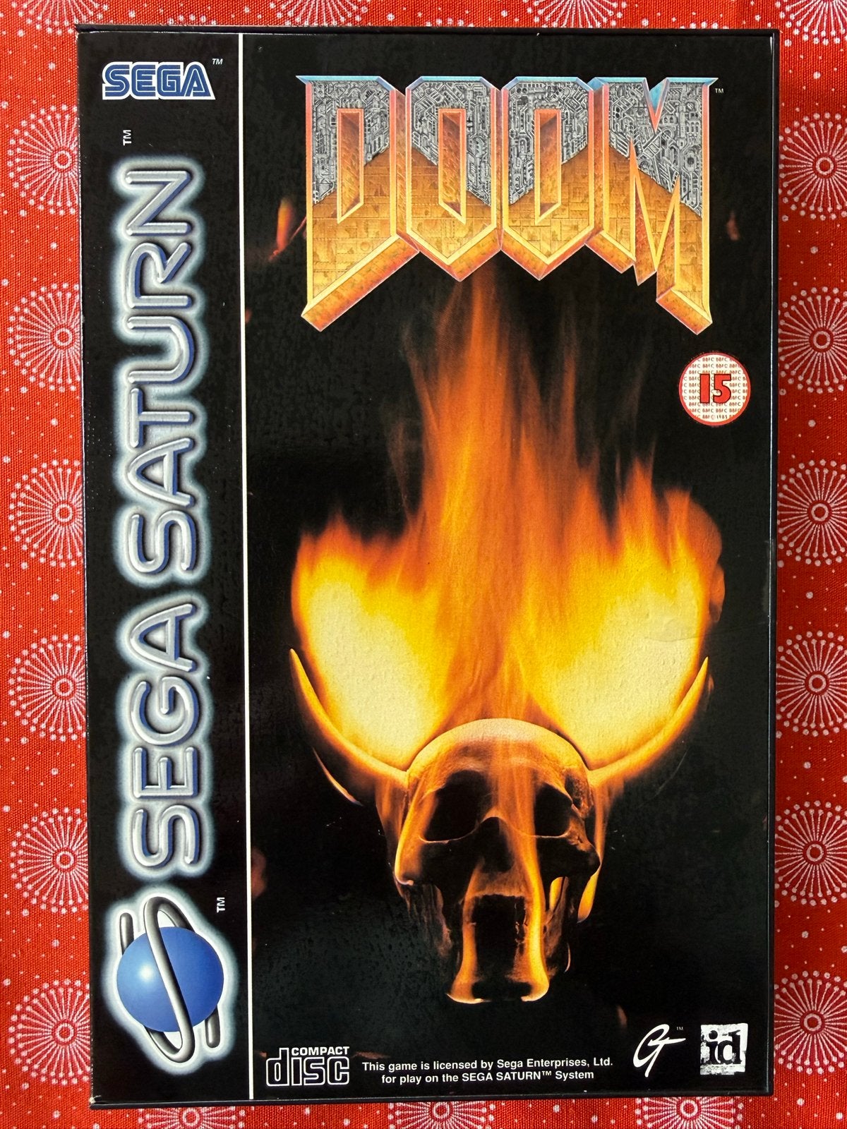 Doom - Sega Saturn (Compleet met handleiding), Spelcomputers en Games, Met games, Ophalen of Verzenden, Zo goed als nieuw, Zonder controller