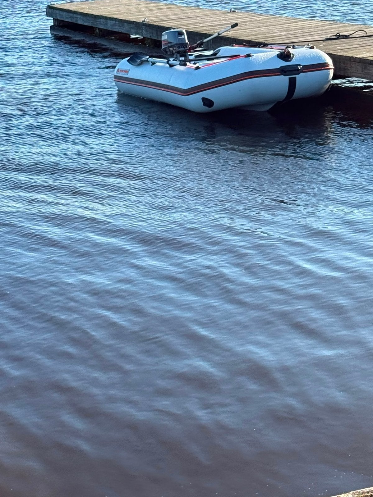 Opblaasboot met Yamaha buitenboordmotor, Watersport en Boten, Ophalen, Yamaha, Hout, Gebruikt