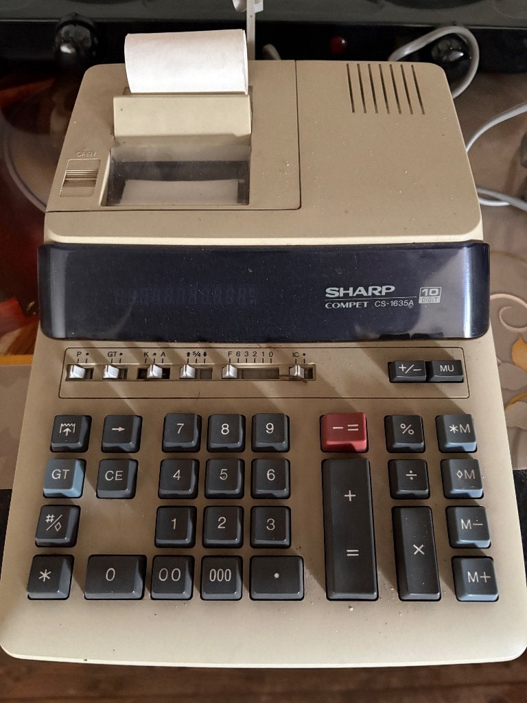 Oude rekenmachine, Ophalen