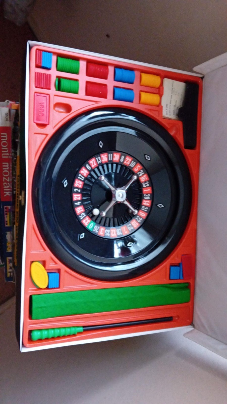 Vintage Roulette Smeralda casinoset, Vijf spelers of meer, Ophalen of Verzenden, Gebruikt, Smeralda
