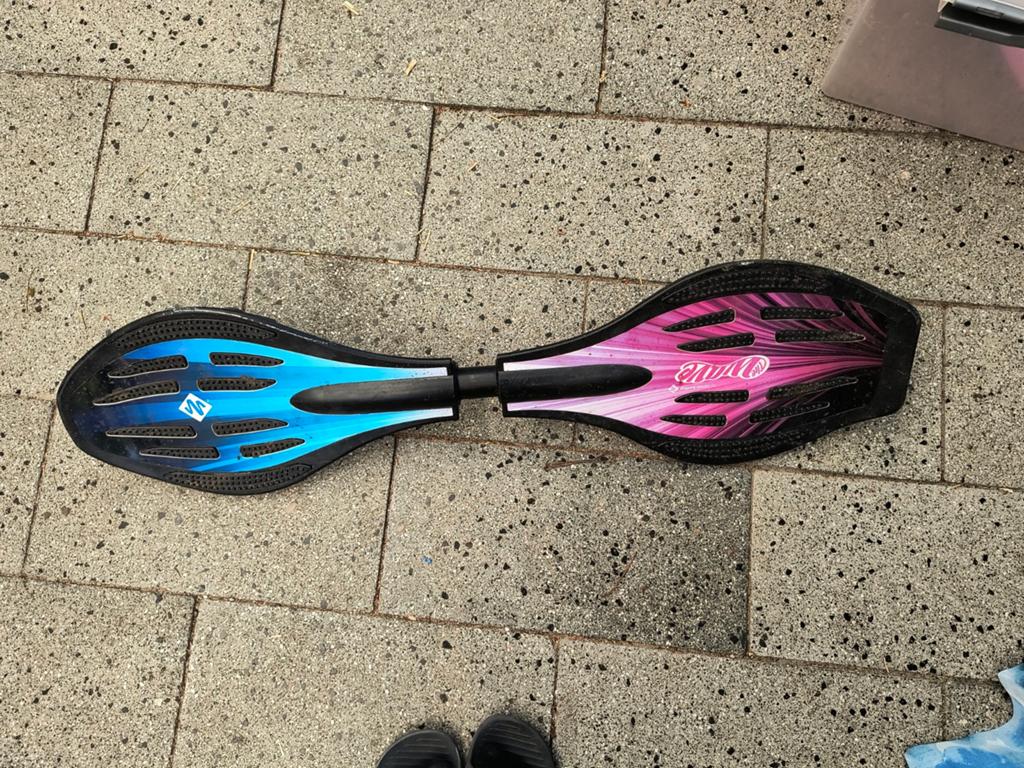 Waveboard - Blauw/Roze, Ophalen, Gebruikt, Waveboard