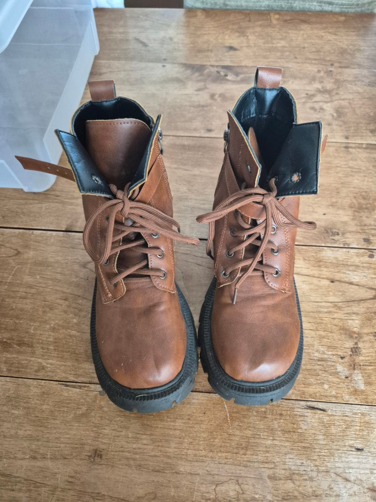 Bruine Boots maat 41, Ophalen of Verzenden, Zo goed als nieuw, Bruin