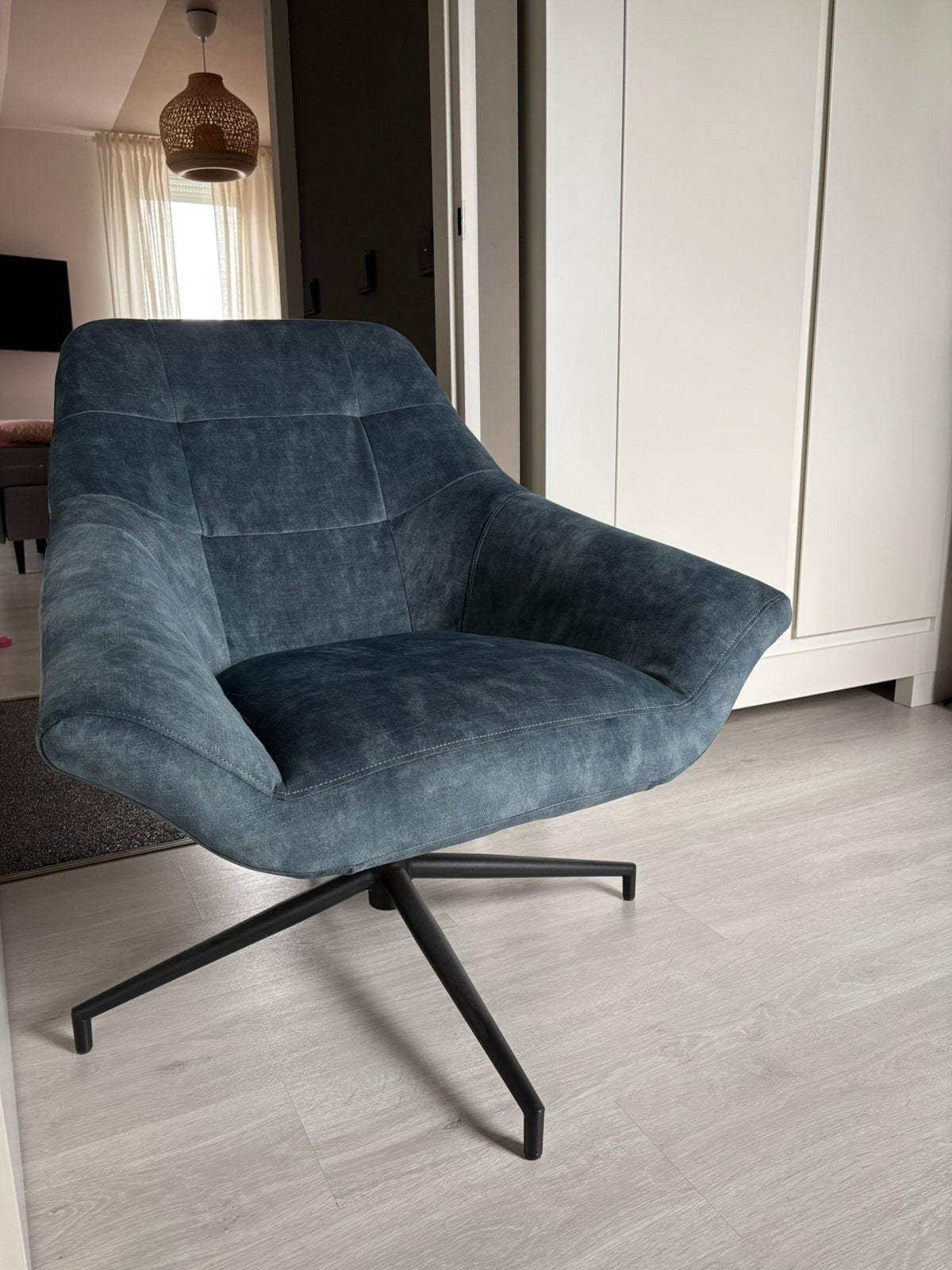 Draai stoel zetel fauteuil, Ophalen, Zo goed als nieuw, Minder dan 75 cm, 50 tot 75 cm