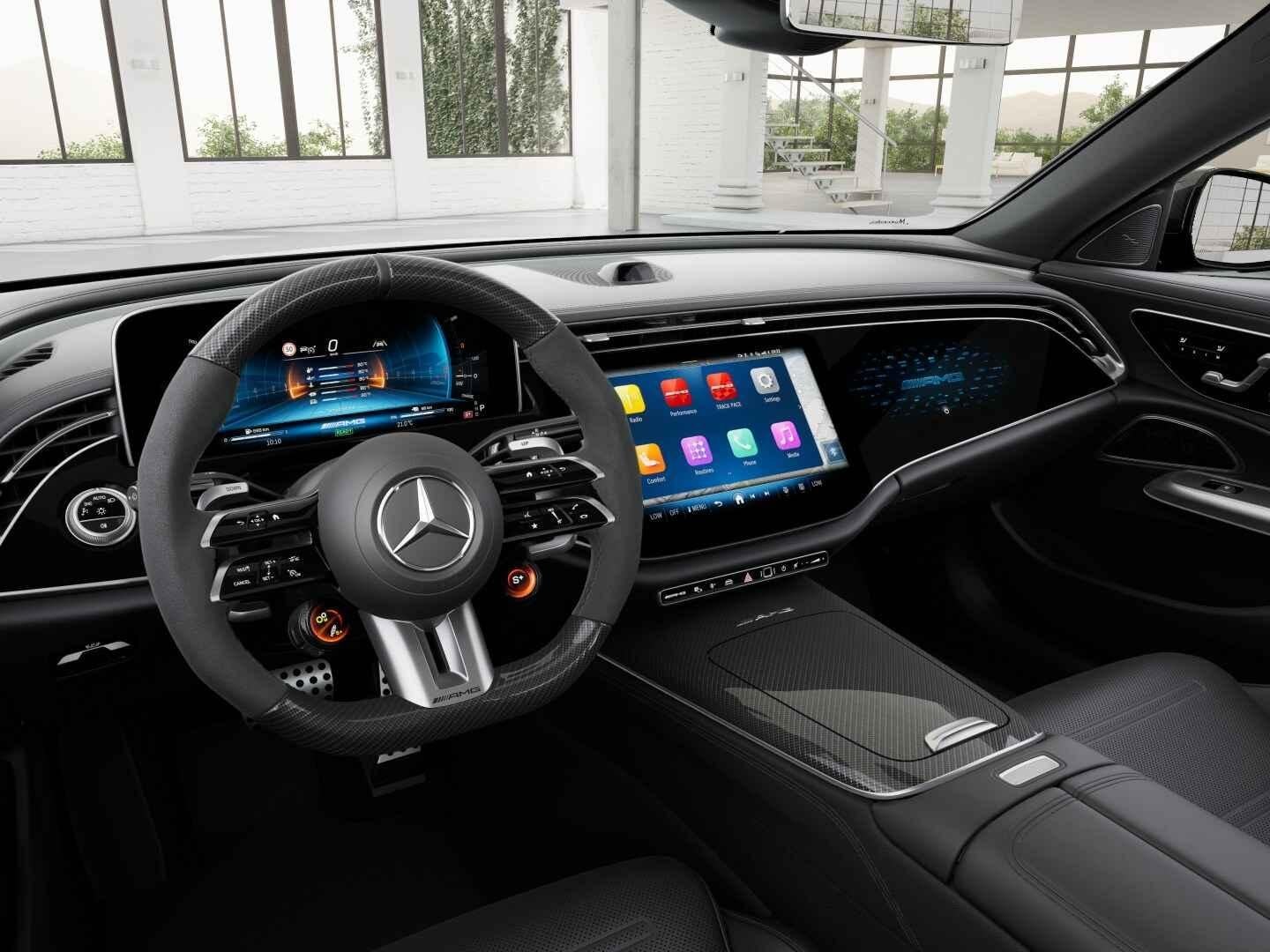 Mercedes-AMG E-Klasse Limousine AMG 53 4MATIC+ Night Edition, Auto's, Automaat, Stof, Plug-in hybride, Bedrijf