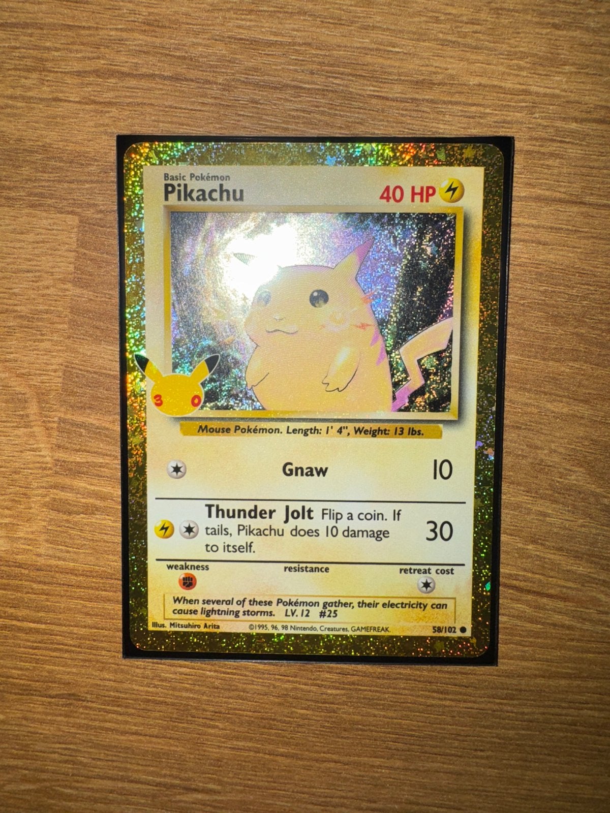 Pokemon 30th Celebration Pikachu (30C BS 58), Ophalen of Verzenden, Zo goed als nieuw