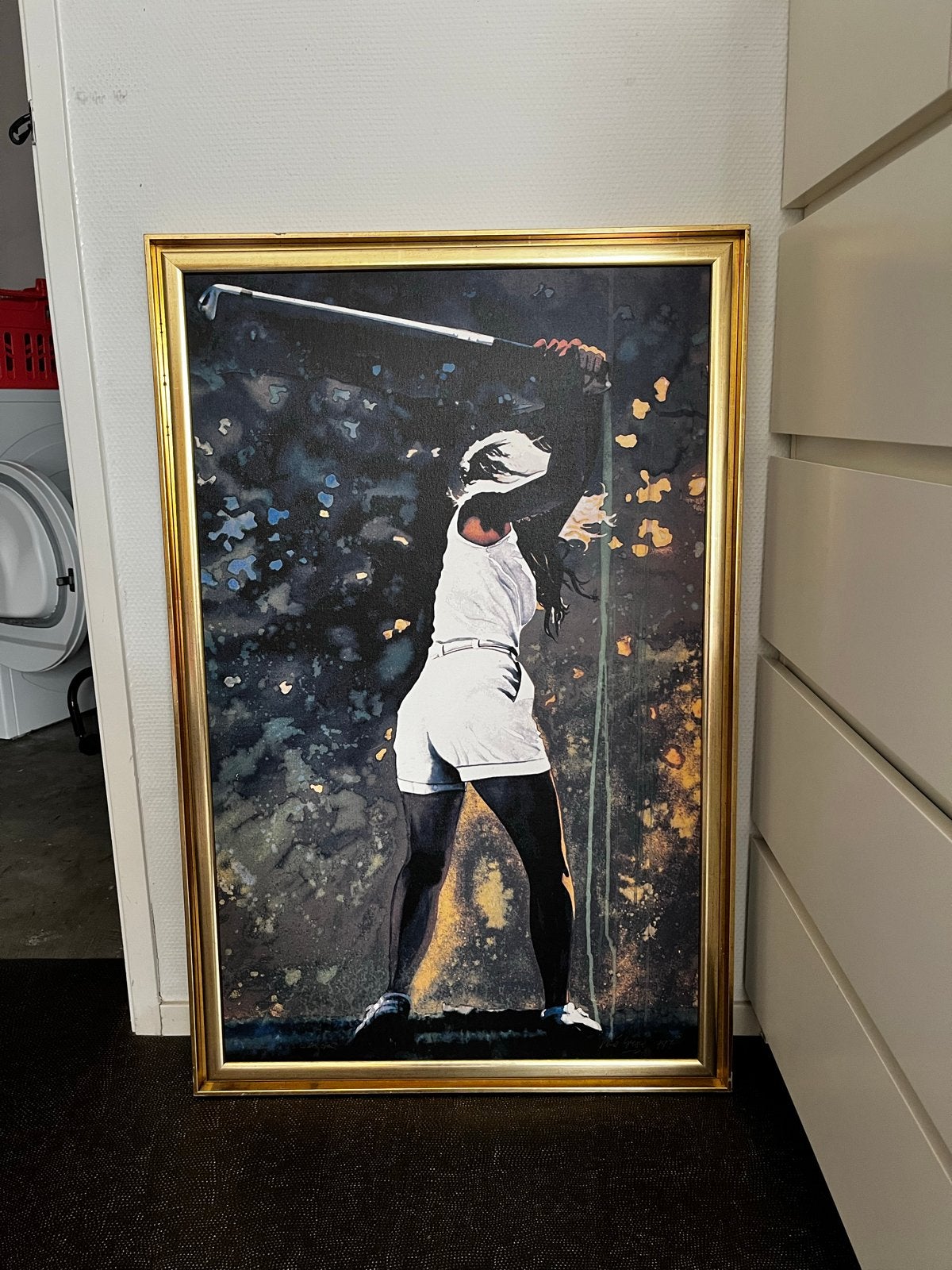 René Broné 'The World of Golf' Golfster Schilderij, Antiek en Kunst, Ophalen