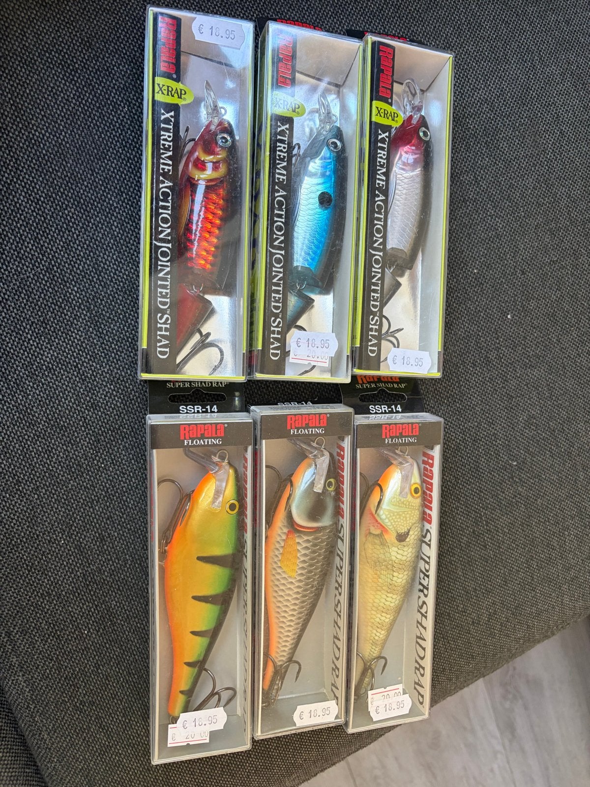 Rapala Kunstaas Set: X-Rap Jointed Shad & Super Shad Rap, Watersport en Boten, Ophalen of Verzenden, Nieuw, Overige typen