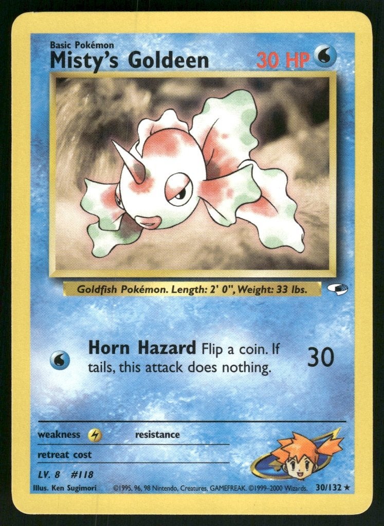 Misty's Goldeen 30/132 - Gym Heroes (NM), Verzenden, Gebruikt