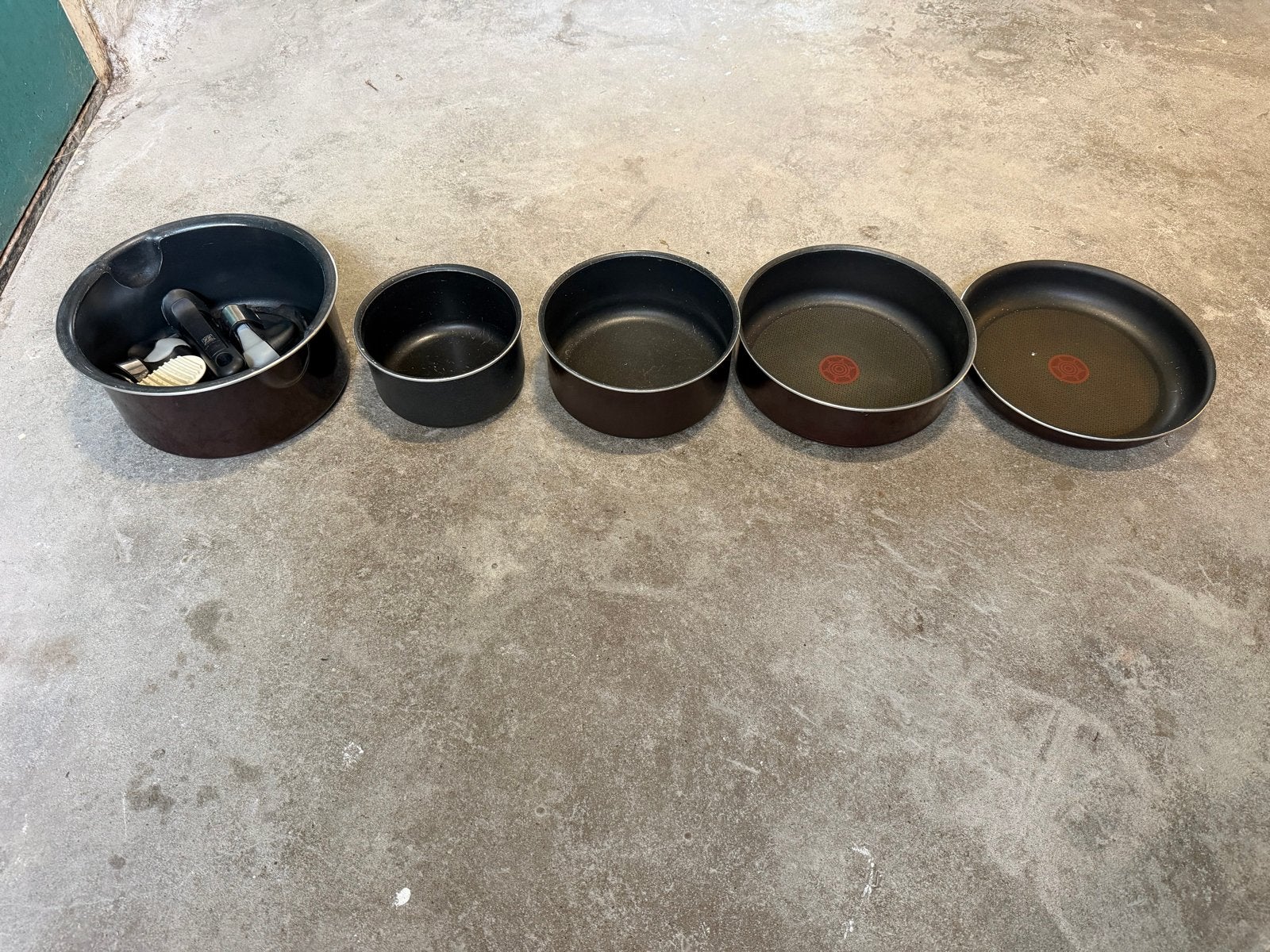 Tefal Ingenio Pannenset met afneembare handvatten, Huis en Inrichting, Ophalen, Aluminium, Pannenset, Afneembaar handvat