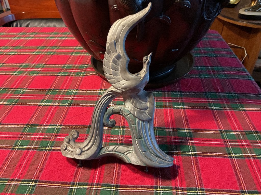 Metalen ornament van een kraanvogel, Ophalen of Verzenden