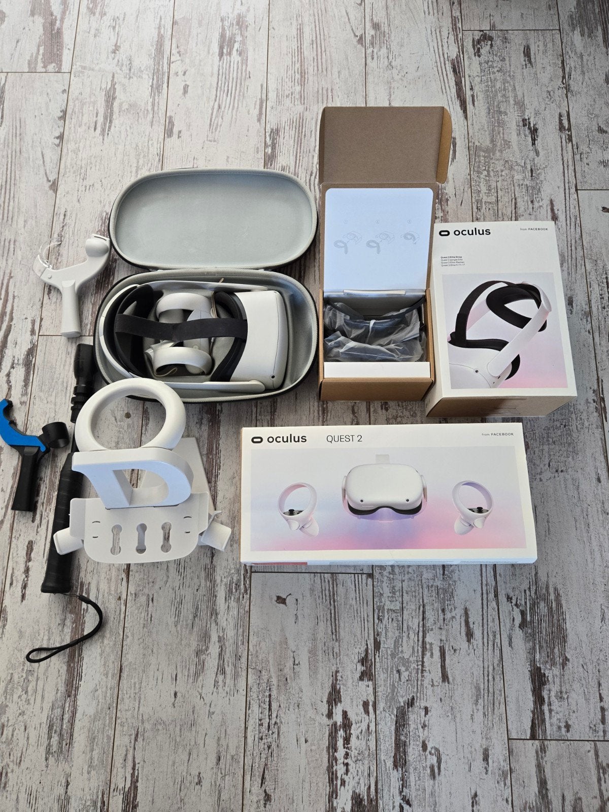 Oculus Quest 2 VR-headset 256GB met accessoires, Ophalen, Zo goed als nieuw, VR-bril, Overige platformen