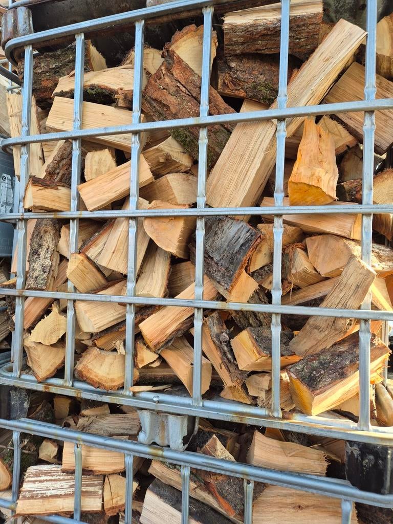 Haardhout mix eikenhout, kersenhout, essenhout, lindehout, 6 m³ of meer, Ophalen of Verzenden, Eikenhout, Blokken
