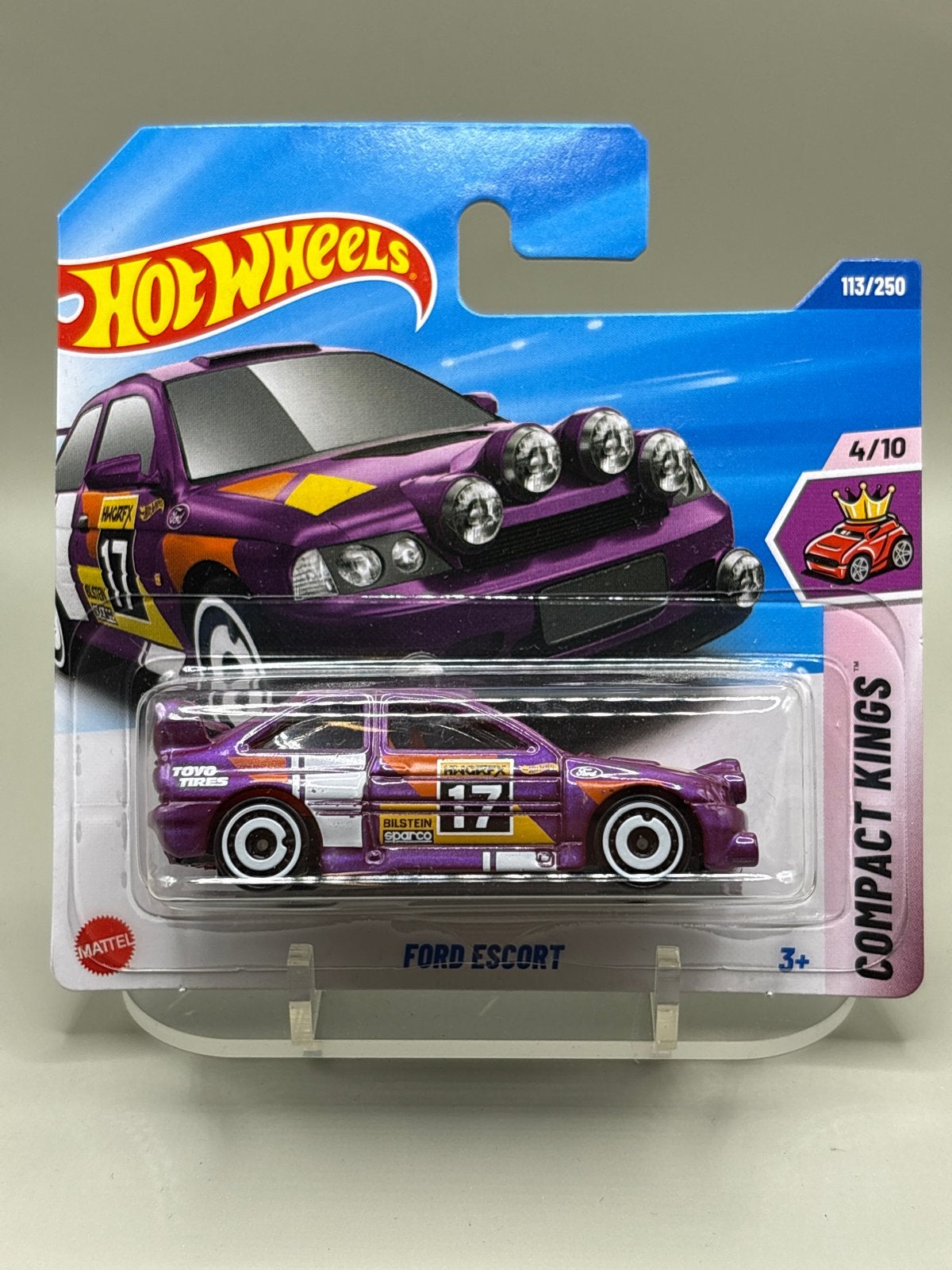 Hot Wheels 2025 Ford Escort Compact Kings Paars, Auto, Nieuw, Ophalen of Verzenden, Mattel