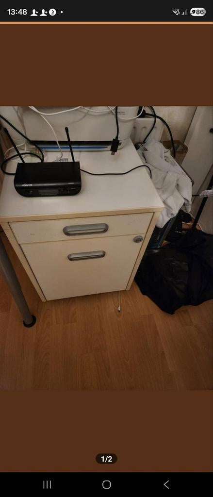 Ladenblok op wieltjes  25 euro compleet met bureau 40 euro, Ophalen, Minder dan 50 cm, 3 of 4 laden, Minder dan 100 cm