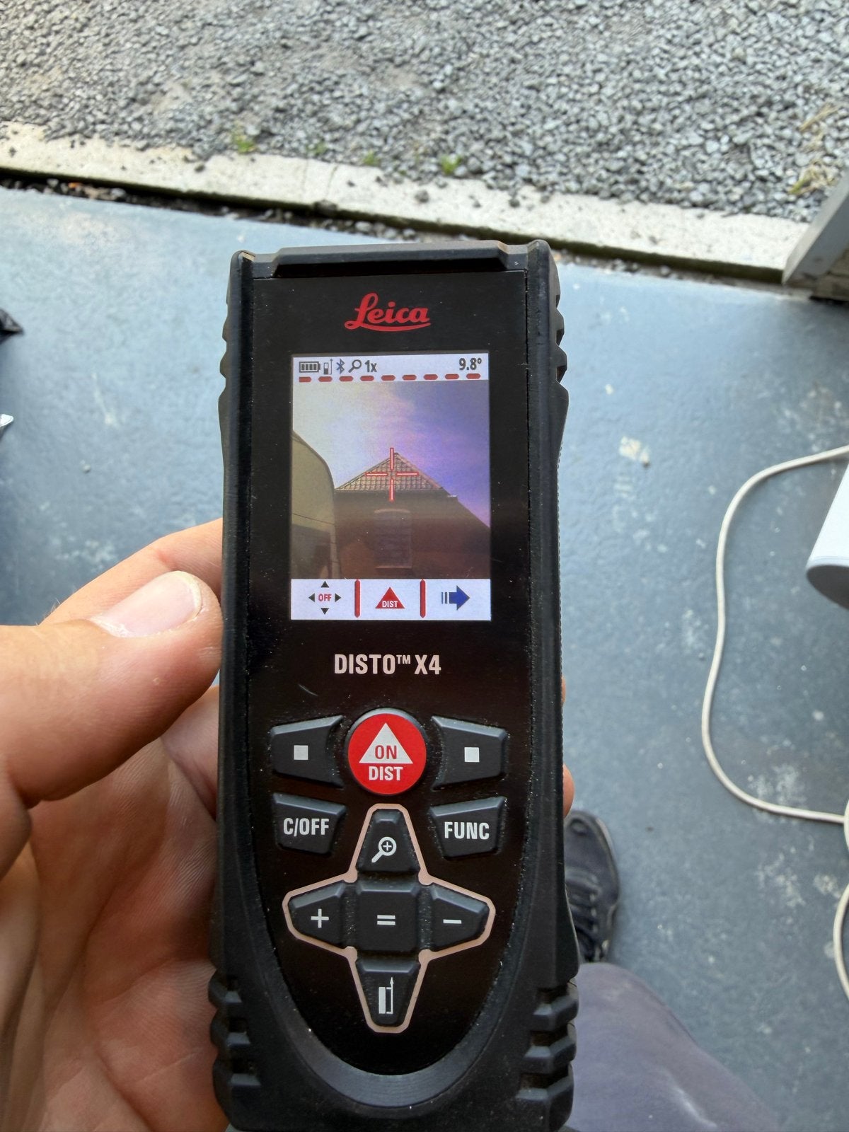 Leica DISTO X4 Afstandsmeter met koffer en accessoires, Doe-het-zelf en Verbouw, Meetapparatuur, Ophalen, Zo goed als nieuw, Afstand