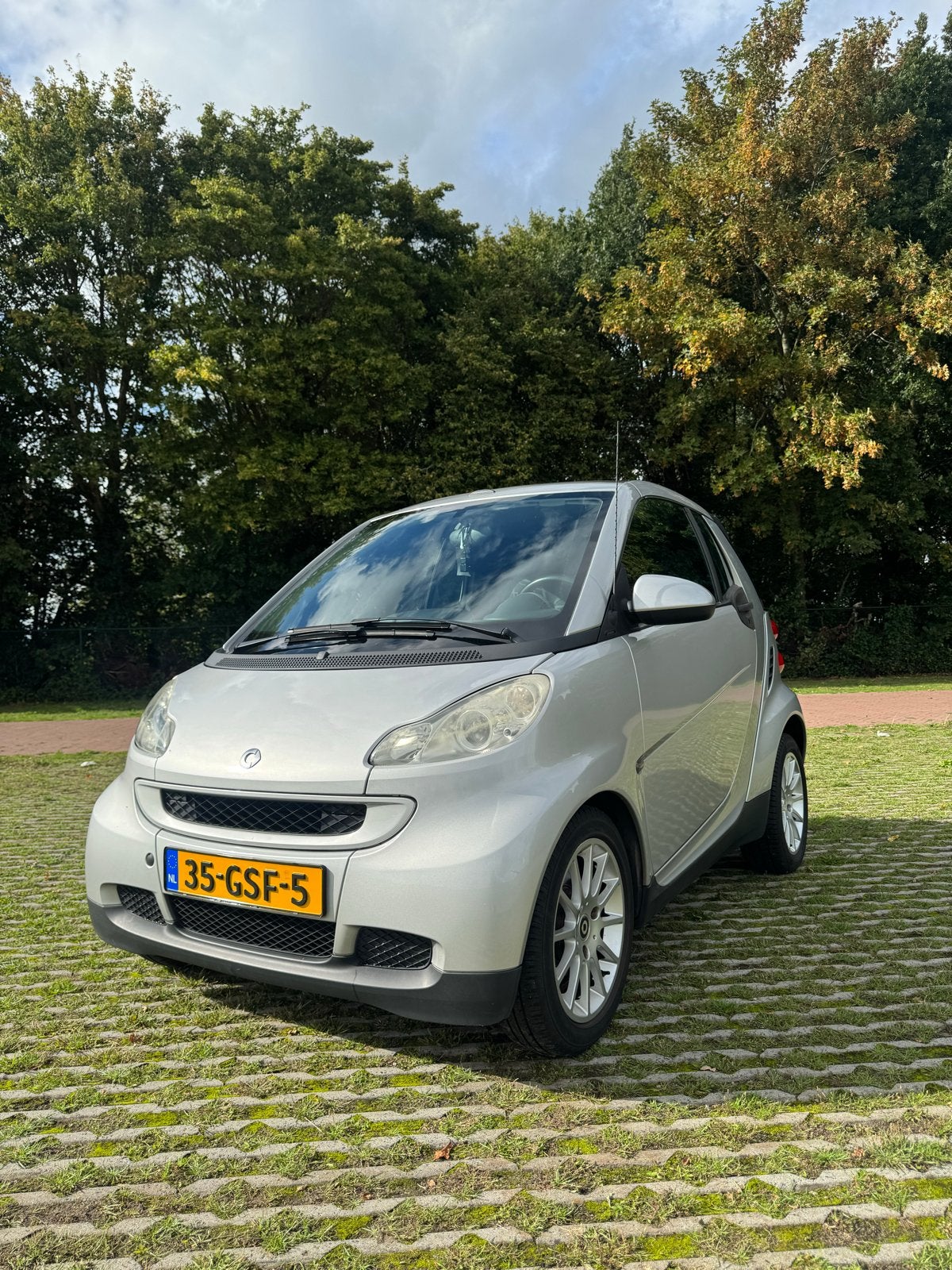 Smart ForTwo 1.0 71pk Cabrio MHD AUT 2008 Grijs !!, Auto's, Automaat, 18 €/maand, 755 kg, 23 km/l