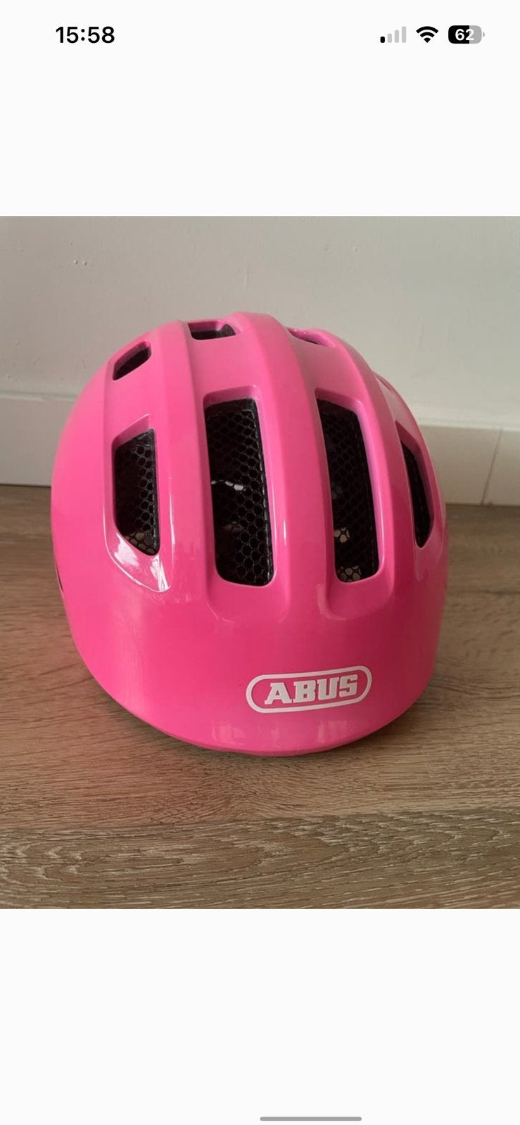 Abus fietshelm Smiley 3.0 roze, Fietsen en Brommers, Fietsaccessoires | Fietshelmen, Zo goed als nieuw, Ophalen of Verzenden