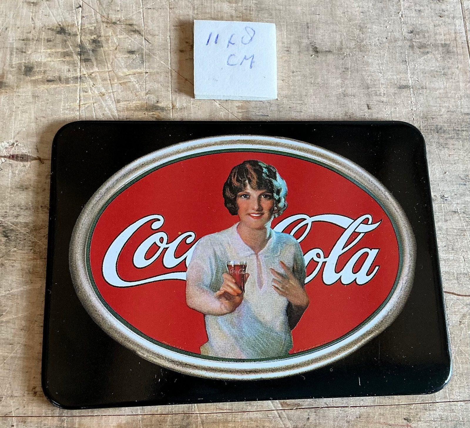 Oud blikken bordje van coca cola, Ophalen of Verzenden, Gebruikt, Reclamebord