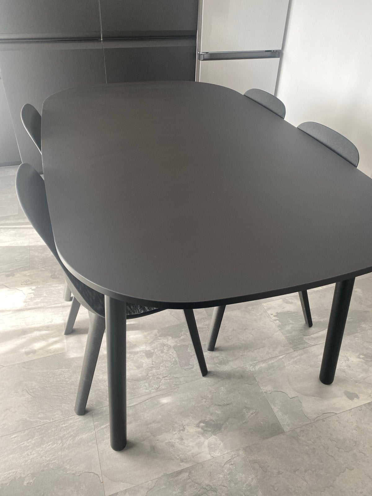 IKEA Vedbo eettafel - Zwart, 4-6 personen, Ophalen, Overige materialen, Gebruikt, 50 tot 100 cm