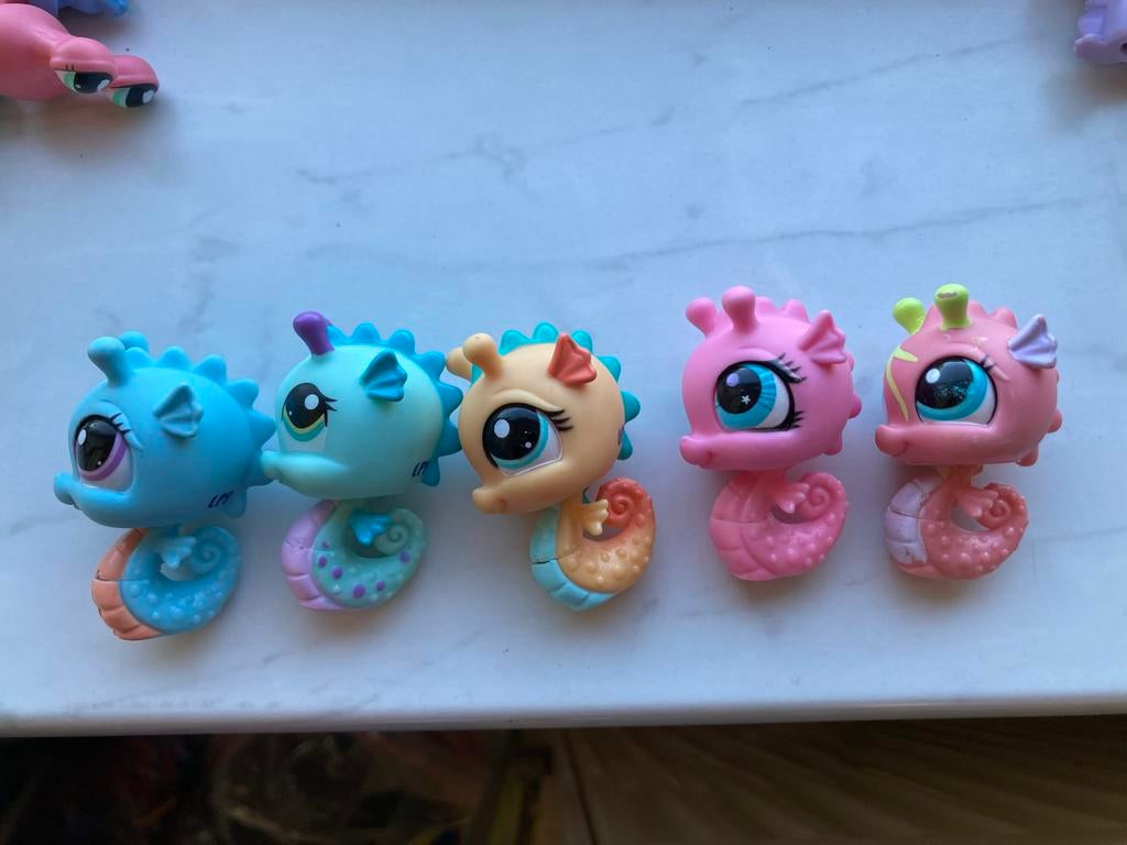 Littlest Pet Shop Zeepaardjes - Set van 5, Ophalen of Verzenden, Gebruikt