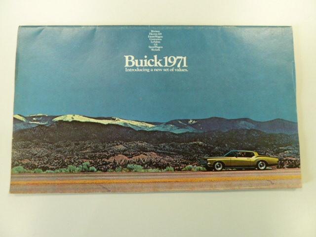 1971 Buick Full Line Brochure USA, Ophalen of Verzenden, Gelezen, Overige merken