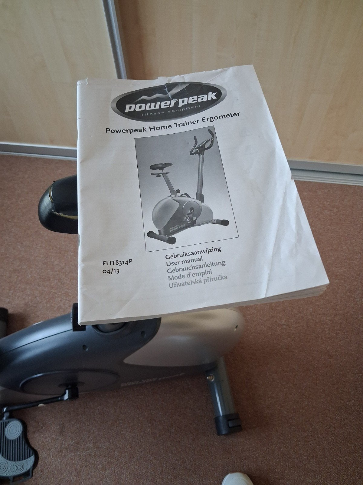 Hometrainer Powerpeak - Gebruikt maar nog prima, Gebruikt, Ophalen of Verzenden, Metaal, Benen