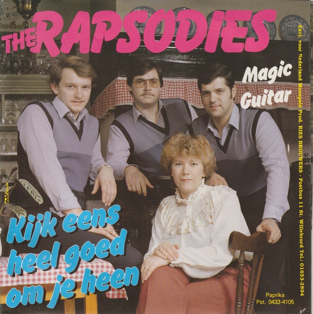 De Rapsodie's – Kijk Eens Heel Goed Om Je Heen, Fotohoes, 7 inch, Ophalen of Verzenden, Zo goed als nieuw
