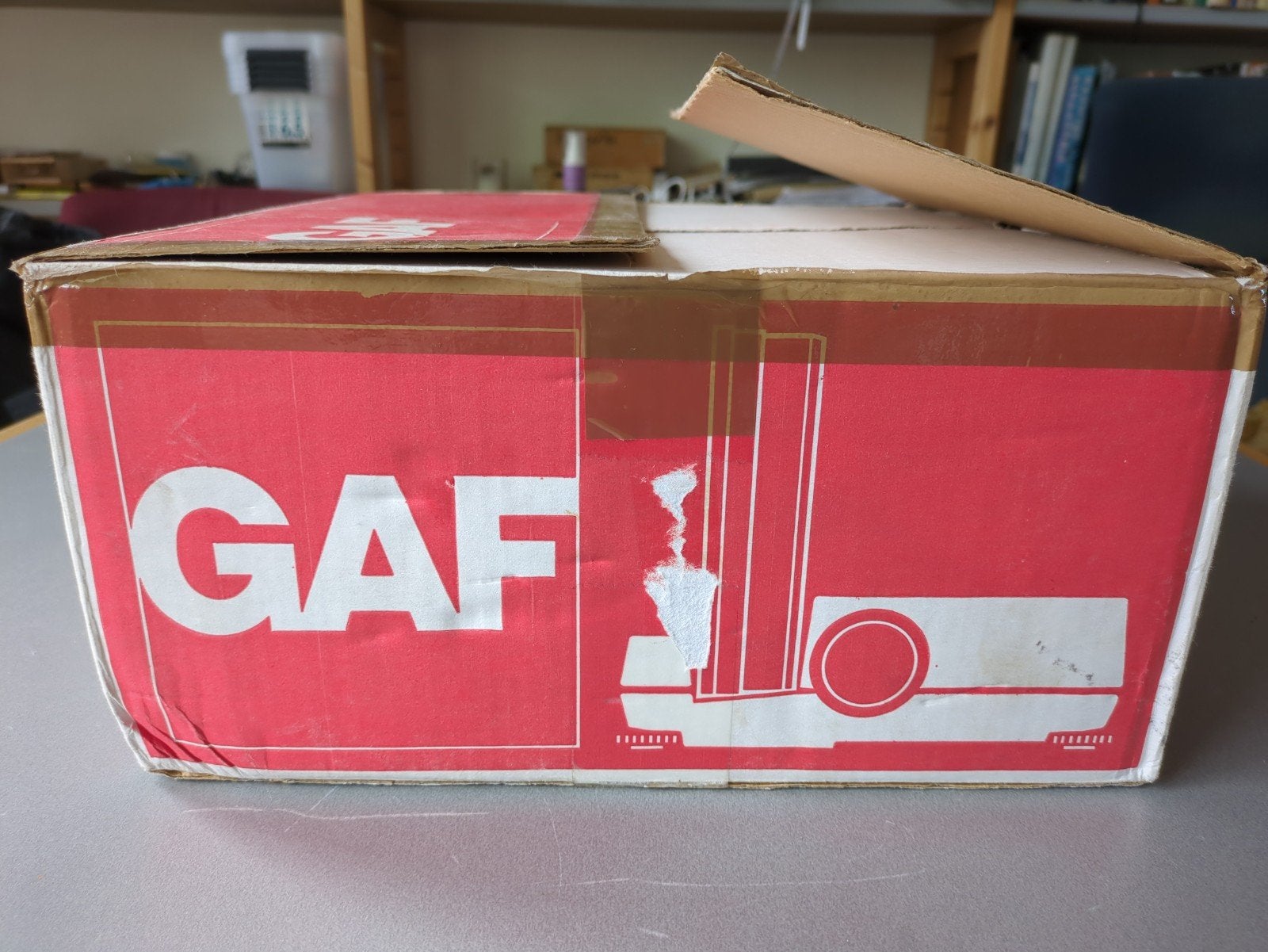 GAF 503 Synchro Diaprojector - Vintage met Afstandsbediening, Audio, Tv en Foto, Diaprojectors, Ophalen of Verzenden, Gebruikt