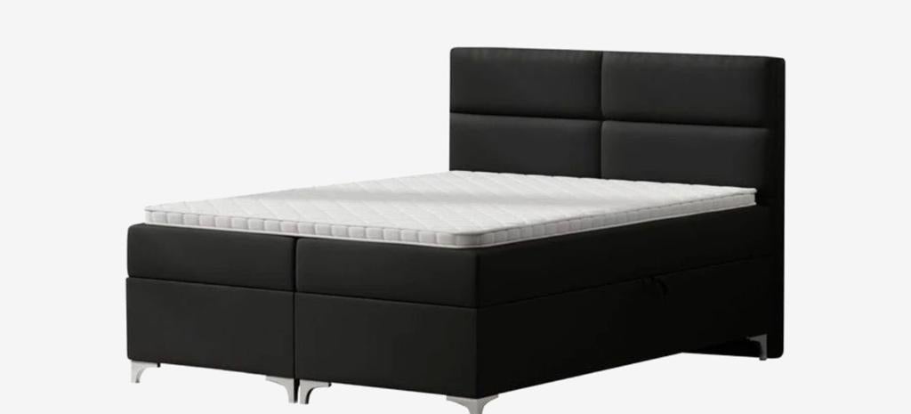 Boxspring met opbergruimte, Ophalen, Tweepersoons, 160 cm, Stof