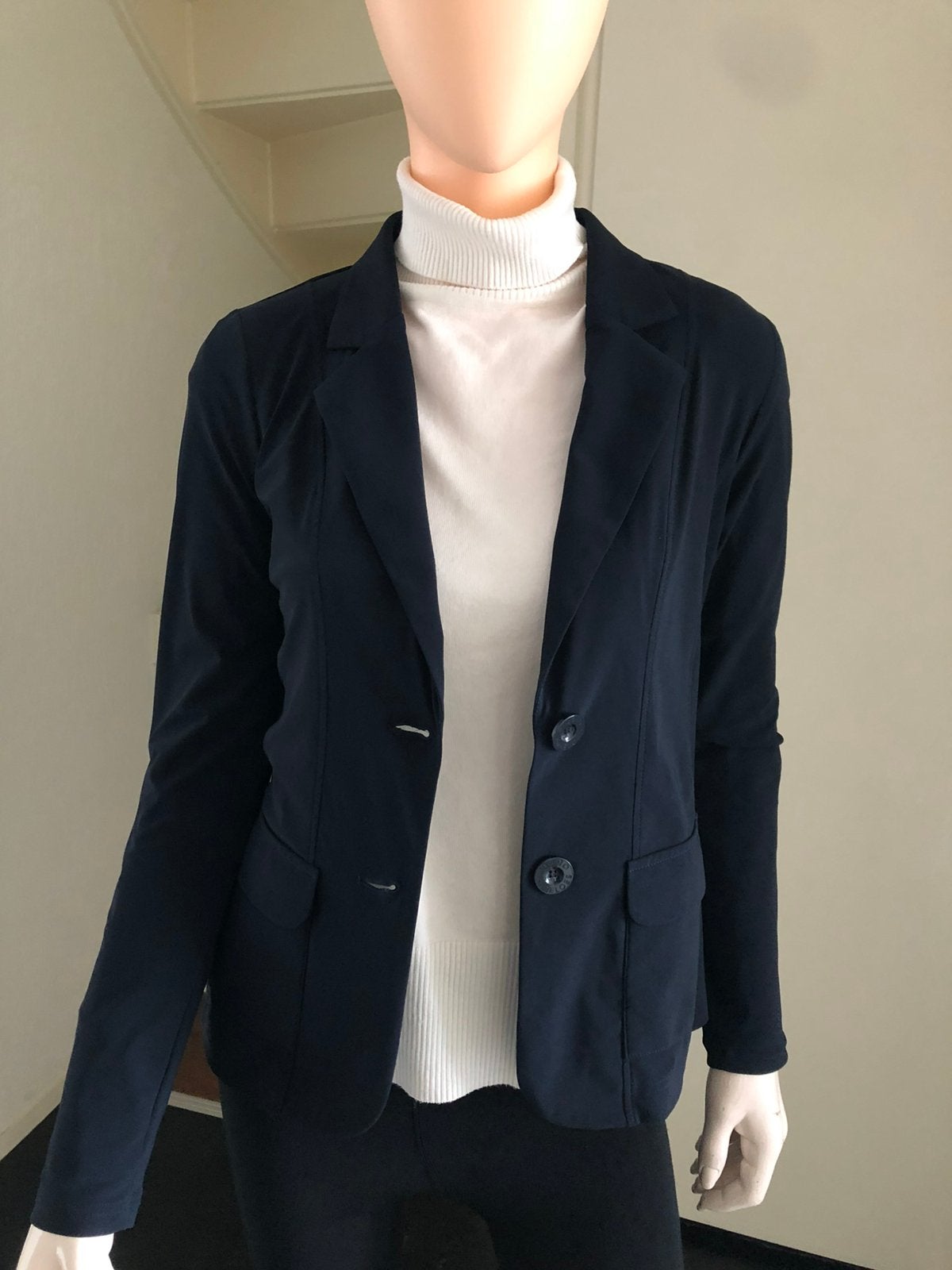 Studio Anneloes. Donkerblauwe blazer model Clean. mt.XS., Studio Anneloes, Blauw, Ophalen of Verzenden, Jasje