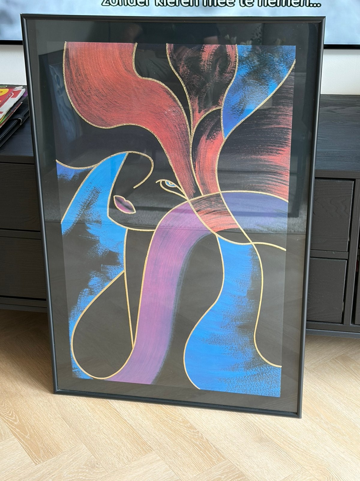Mooi groot schilderij, Ophalen