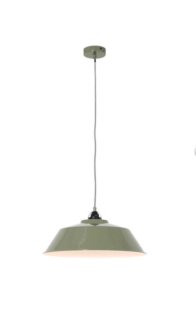 Hanglamp in retro stijl Mosgroen, Ophalen, Zo goed als nieuw
